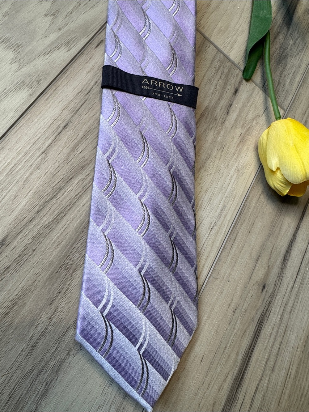 Arrow silk tie - Picture 2 of 3